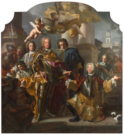 Kaiser Karl VI. und Gundacker, Graf Althann von Francesco Solimena